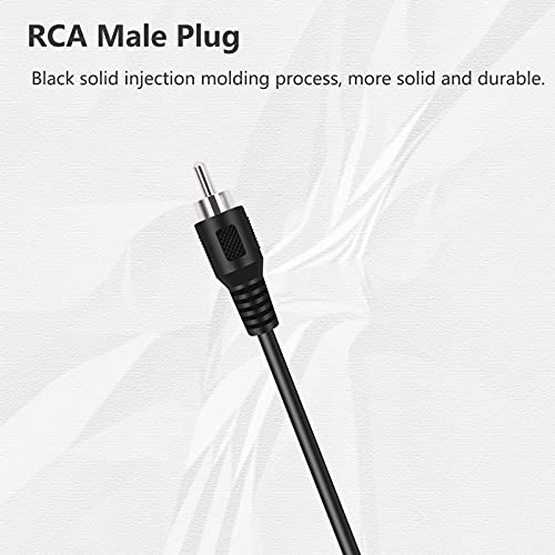 Bolvek 4 Pack RCA macho para arame de alto -falante, conector de adaptador de plugue masculino RCA para fio de arame aberto