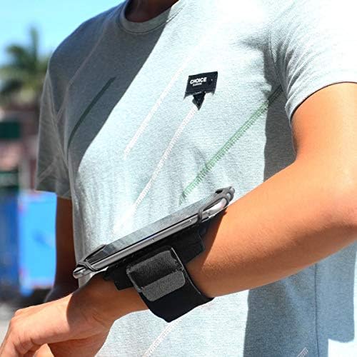 Holster Inoi 7i Lite, BoxWave® [braçadeira esportiva ActiveStestretch] Braçadeira ajustável para treino e correr para o Inoi 7i Lite - Jet Black