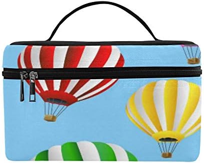 Fundo sem costura com balões térmicos Vetor Pattern Lanch Box Bag Bag Almoço Bolsa de almoço isolada para mulheres/homens/piquenique/passeio de barco/praia/pesca/escola/trabalho