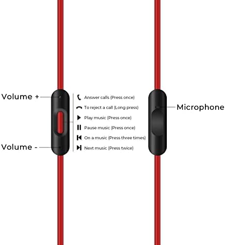 Cordão de fones de ouvido Beats, cordão de substituição de 3,5 mm, cabo auxiliar de cabo de áudio de substituição para