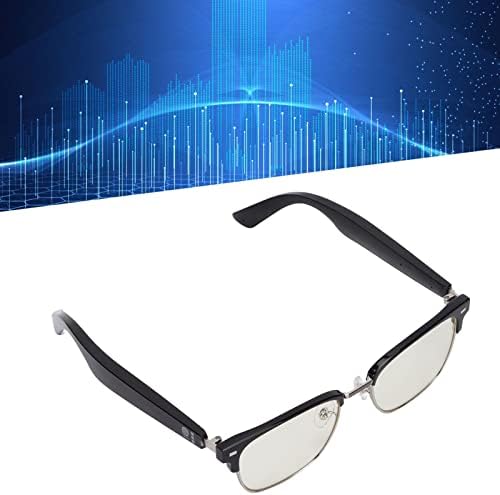 Óculos de áudio inteligentes integrais, óculos de áudio de orelha aberta BT Multifuncional recarregável para pessoas de todas as idades