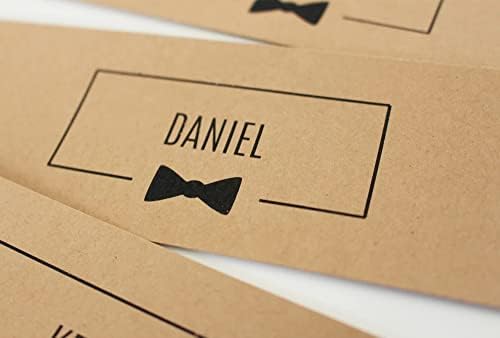 PAIXUN PAPLEM PAPER TAGS TAGS DE SOCKS PERSONALIZADOS Rótulos personalizados Perfeitos para o Groomsman do casamento Kraft Papel