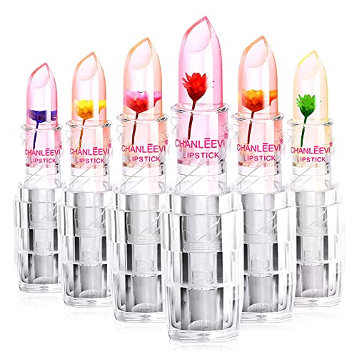 Cores Lip Lip Lip Solptry Durnejando Alteração clara de temperatura Lipglels Lips Lipply Jelly Lipstick Color Color Crystal Flor