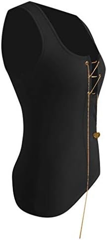 Iyyvv Women Chain Lace-up Sexy Low Cut Club Told Tops Tops Ladies Deep V Neck Camisetas