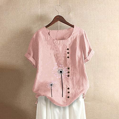 Yubnlvae feminino camisetas moletons moletons leves de manga curta de verão de pescoço de pescoço de pescoço de moda gráfica casual