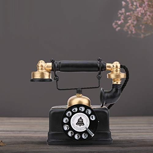 Telefone antigo retrô vintage, telefone fixo com cordão, para comunicação de decoração de mesa em casa, ornamento perfeito