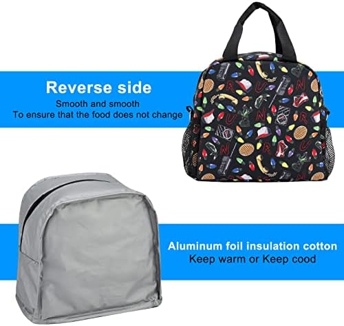 Nigeer Stranger Lunch Sags Things Lunch Box à prova de refrigerador à prova de lancheira para homens Mulheres reutilizáveis ​​Termal Tote Saco para Office Work School Picnic Beach