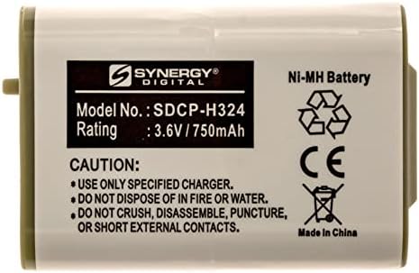 Synergy Digital Cordless Phone Battery, compatível com Panasonic KXTG2352S telefone sem fio, ultra alta capacidade, substituição da