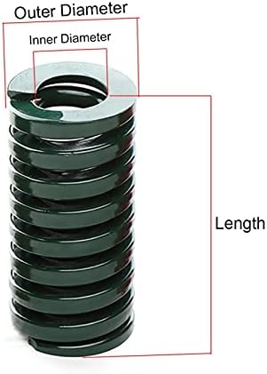 As molas de compressão são adequadas para a maioria dos reparos i 1 molde verde mola de compressão estampagem dado de mola pesada diâmetro externo 12 mm x diâmetro interno 6mm x comprimento 20-80mm