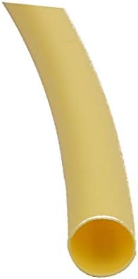 X-dree 1m 0,18in Interior da poliolefina de poliolefina amarelo do tubo retardador para reparo de arame (1m 0,18in Diaole