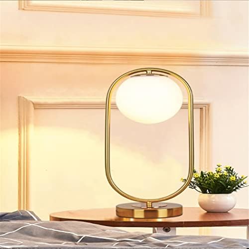 Fksdhdg ouro preto led bola de vidro mesa lâmpada de mesa iluminação de luz para estudar o quarto de cabeceira decoração de