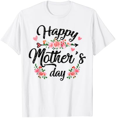 Feliz dia das mães Camisas fofas floral para mulheres mamãe avó camiseta