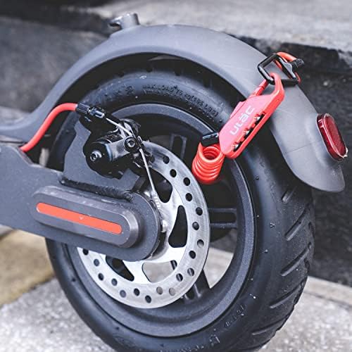 Ulac Piccadilly Ltd Mini Bloqueio de cabo de combinação, trava de capacete para bicicleta, bicicleta, motocicleta, e-scooter;