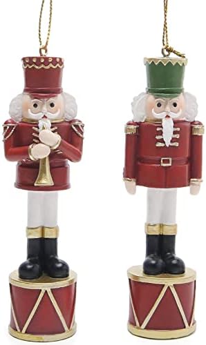 Hodao 2 PCs natal suspenso figuras decorações de natal soldado ornamentos decoração decoração árvore de natal estatuetas penduradas