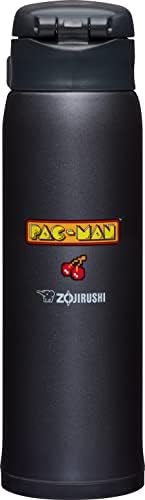 Zojirushi SM-She48paba Caneca de aço inoxidável, 1 contagem, Pac-Man Black