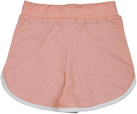 Garotas infantis shorts algodão ginástica esportes de ginástica bebê rosa verão quente quente calça curta