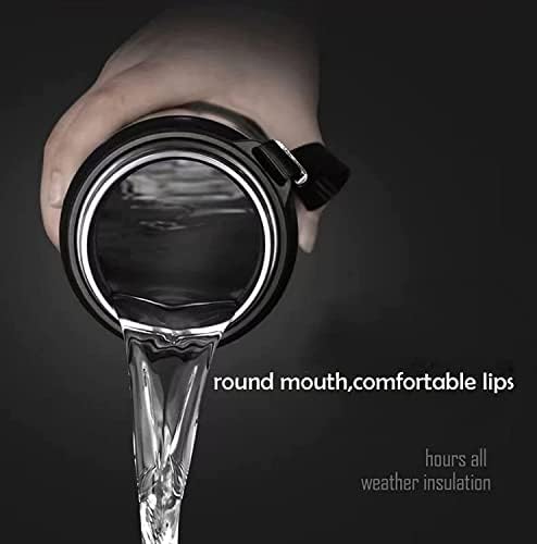 Garrafa de água com isolamento de waass - balão de viagem quente e frio com tampa à prova de vazamentos - perfeita para café