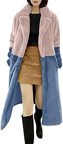 Casaco longo de foviguo para mulheres, roupas domésticas modernas cardigan ladie de inverno de manga longa e longa lapel cardigan