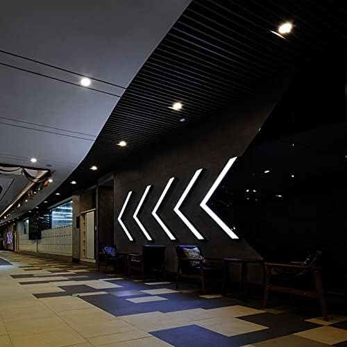 Luzes de forma de seta LED, amplie a seta luminosa de superfície para o corredor da iluminação da loja de hardware da