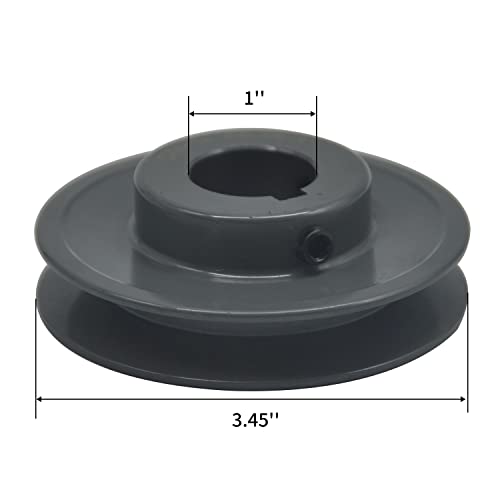 Cmfg ak34-1 entediado em tamanho V roldanas de cinto 3,45''od, furo de 1 polegada, ferro fundido, polia AK Groove para