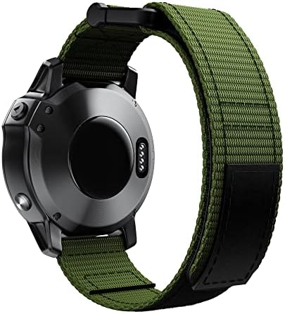 FNDWJ Sport Nylon trançado LOOP SUBTILHA PROBLEMA PARA GARMIN FENIX 7 7X 6X 6PRO 5X 5PLUS 3HR EasyFit Raple Rlean 26 22mm pulseira