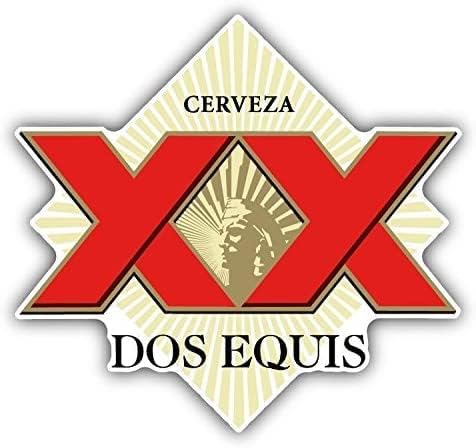 Dos Equis Cerveza Mexican Beer Drink Car Decalque de adesivo de 5 x 5 pela consciência vinil