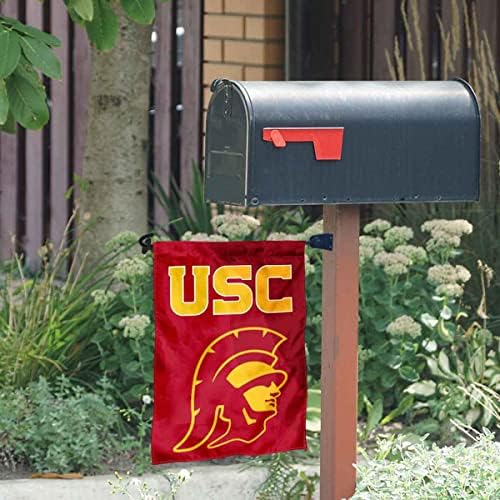 Sul da bandeira do jardim de Cal Trojans e uma caixa de correio Post Mount Holder Set