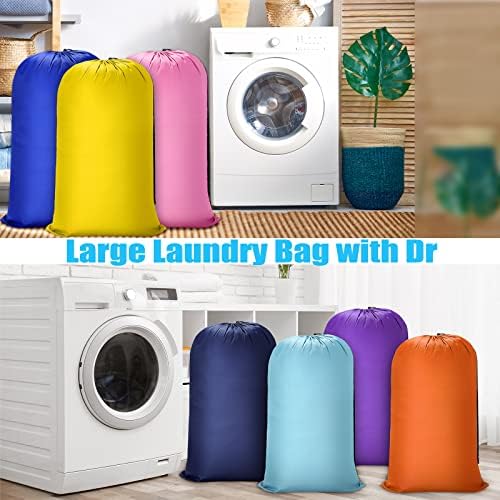 20 PCS Bolsa de roupa lavável sacos de roupa lavável com traçado de tração Fechamento de roupas sujas bolsas grandes