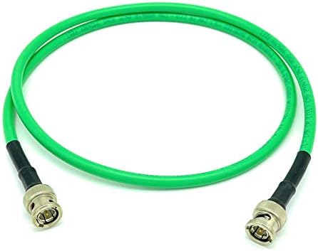 Av-Cables 10ft 3g/6g HD SDI BNC RG59 CABO BELDEN 1505A GREEN