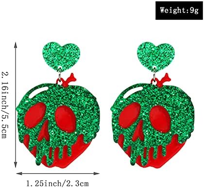 Tianbangshi exclusivo Halloween Acrílico Brincos de abóbora - Brincô de abóbora hipoalergênico Brincô de abóbora para mulheres meninas