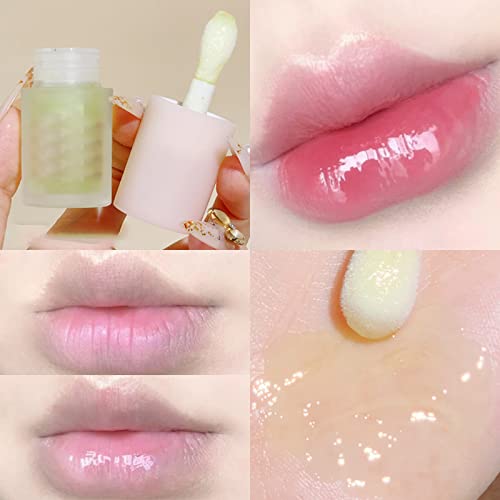 Luz de textura de óleo de geléia de geléia clara e hidratante e hidratante Lip Lip Care Lip Water Glaze Glaze Lip Glaze