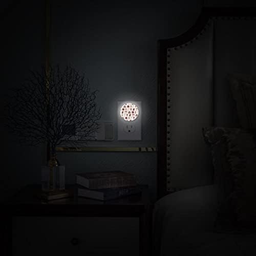 Plug de LED branco macio, Sleep Nightlight Ideal for Bursery Hallway Kids Room Kitchen 2 Pack Dusk to Dawn Sensor Lucky Cat Temple