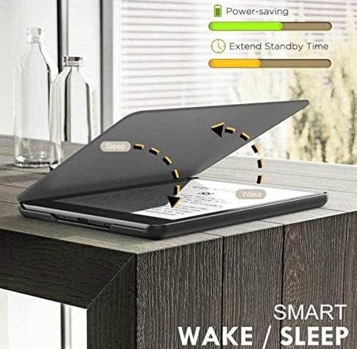 Caso Slimshell para 6 Kindle - Dreamy Black Feather Printe