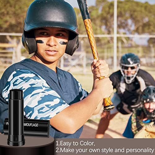 Magic Eye Black Stick para esportes, Acessórios esportivos ao ar livre pretos para os olhos para os olhos para o futebol Baseball