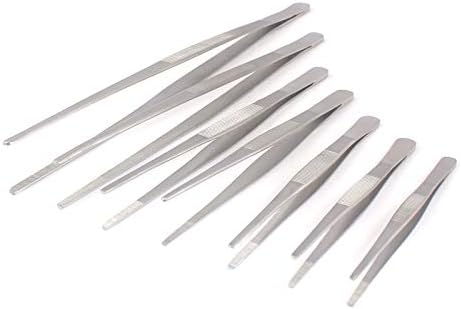 Tweezers de aço inoxidável DDP Conjunto de 7 peças