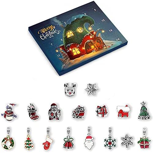 Bracelets de calendário do advento de Natal DIY Conjunto de 24 dias CALENDÁRIO DE CONTOCURA DE CULENDAR DE 3 Peças Conjunto