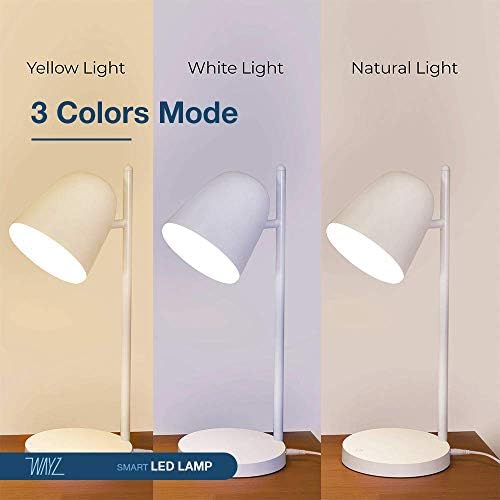 Lâmpada LED de Javelin Wayz, 3 cores Modo de luz, toque do sensor mais escuro, economia de energia, proteção para os olhos, modo