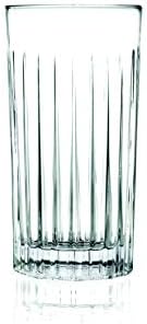 Barski Highball - Glass - Conjunto de 6 - copos Hiball - Vidro de cristal - lindamente projetado - bebendo copos - para água, suco, vinho, cerveja e coquetéis - 15 onças feitas na Europa