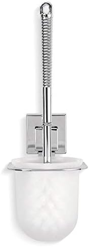 Guojm tigela de vaso sanitário escova de escova de vaso sanitário suporte de aço inoxidável prateleira de parede montada no banheiro rack de vaso sanitário xícara limpa de hardware wc pincel de limpeza de vaso sanitário