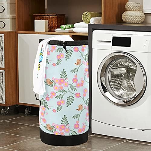 Mochila de lavanderia pesada com alças e alças de ombro e lavanderia com saco de roupa com tração de tração de tração