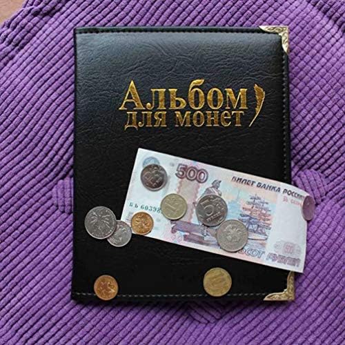 VORCOOL 250 Bolsos Coleção de moedas Supplies- Coleção de moedas Álbum de livros para colecionadores, armazenamento de álbuns