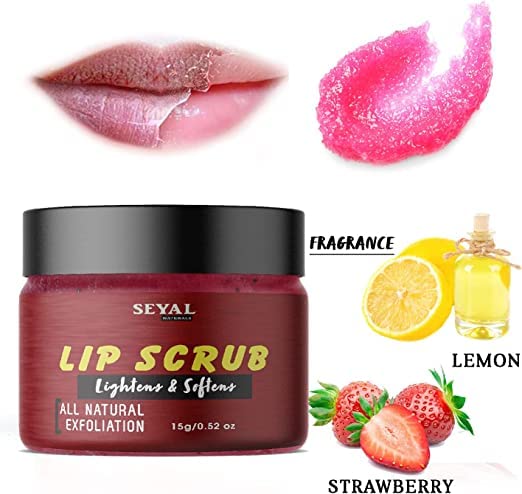Scrub Lip Dalal | Aumenta -se suaves | Ilumina os lábios escuros para homens e mulheres 15G