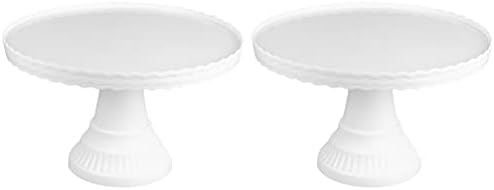 Cabilock White Cake Stands 2pcs 12 polegadas/ 33cm Display Stands Stands Cupcake Display Torta Torta Stand Cupcake Display para casamentos, festas de chá e comemorações exibição de bolo