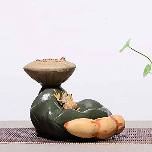 Sogudio Herbal Tea Pot roxo Clay Tea Fropo Lotus escultura de folhas de chá de chá de chá de mesa de mesa