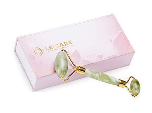 Rolo de jade para face - rolo facial de jade, ferramenta de cuidados com a pele do rolo de face - sob rolos de olhos,