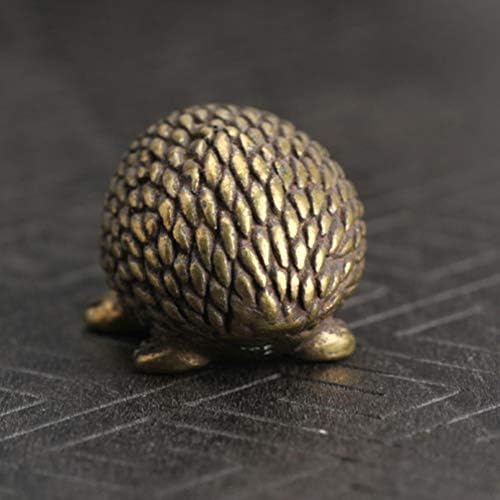 LioBo House Gifts Metal Hedgehog Ornament Brass Hedgehog Figura Mini Toy de estátua de estátua de estátua de estatueta vintage para