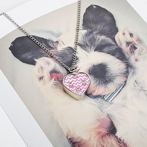 Pug em donuts Memorial feminino em forma de coração jóias de pingente de pingente de pingente para cães de gato de cão de estimação