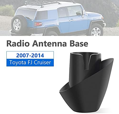 Antena Anina Base para Toyota FJ Cruiser 2007-2017 Antena de Rádio de Montagem do Carro Ornamento de Rádio 8639235032, 8639235031 Antena de borracha Topper de Antena de Borracha