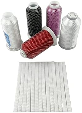 Wennuo 100pcs Thread Spool economiza para diferentes tamanhos de bordado acolchoado de costura e carretels/cones de threads