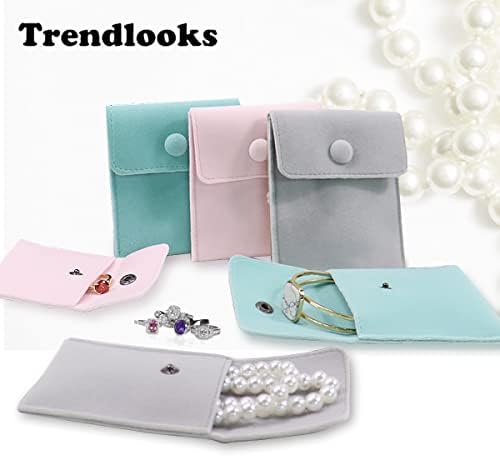 Trendlooks Velvet Soft reutiliza bolsa de presente de bolsa com fechamento e tamanhos misturados de encerramento